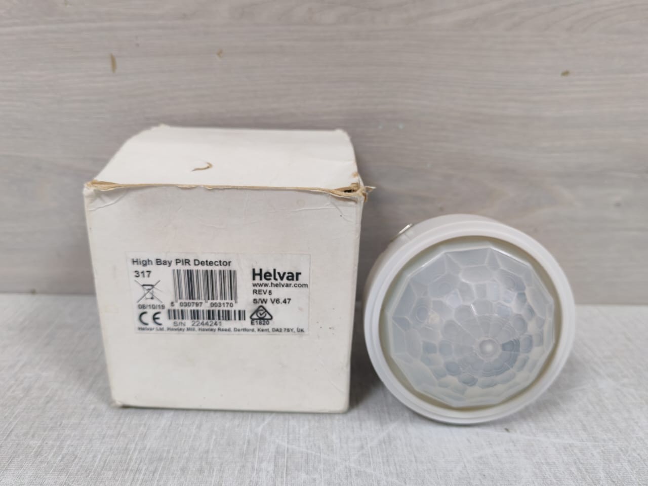 HELVAR Digidim 317 High Bay PIR Detector Rev.5 S/W V6.47