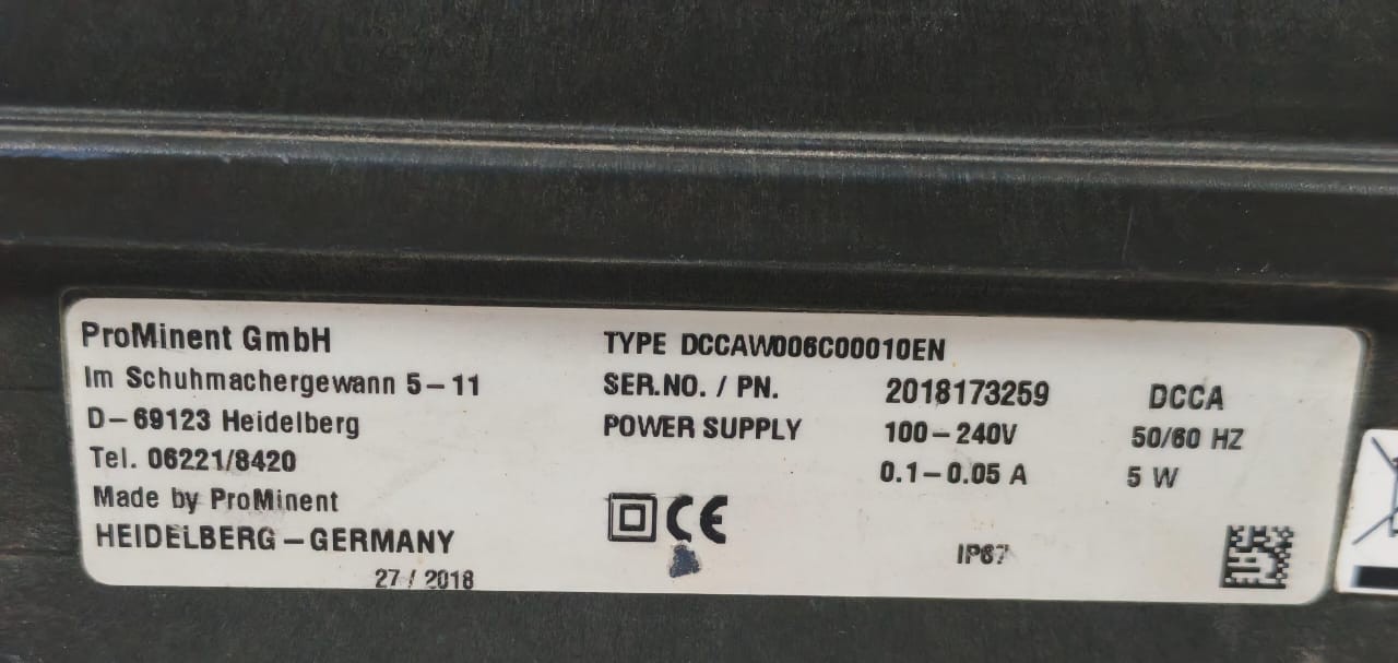 PROMINENT DCCAW006C00010EN PROMINENT DCCAW006C00010EN P/N 2018173259 COMPACT CONTROLLER 100-240V 10