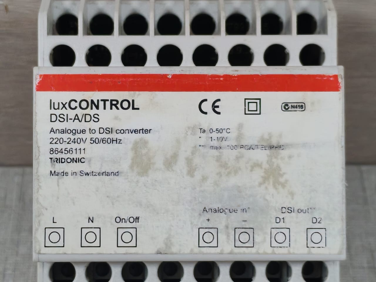 TRIDONIC 86456111 Tridonic 86456111 LuxControl DSI-A/DS Analogue to DSI Converter 2