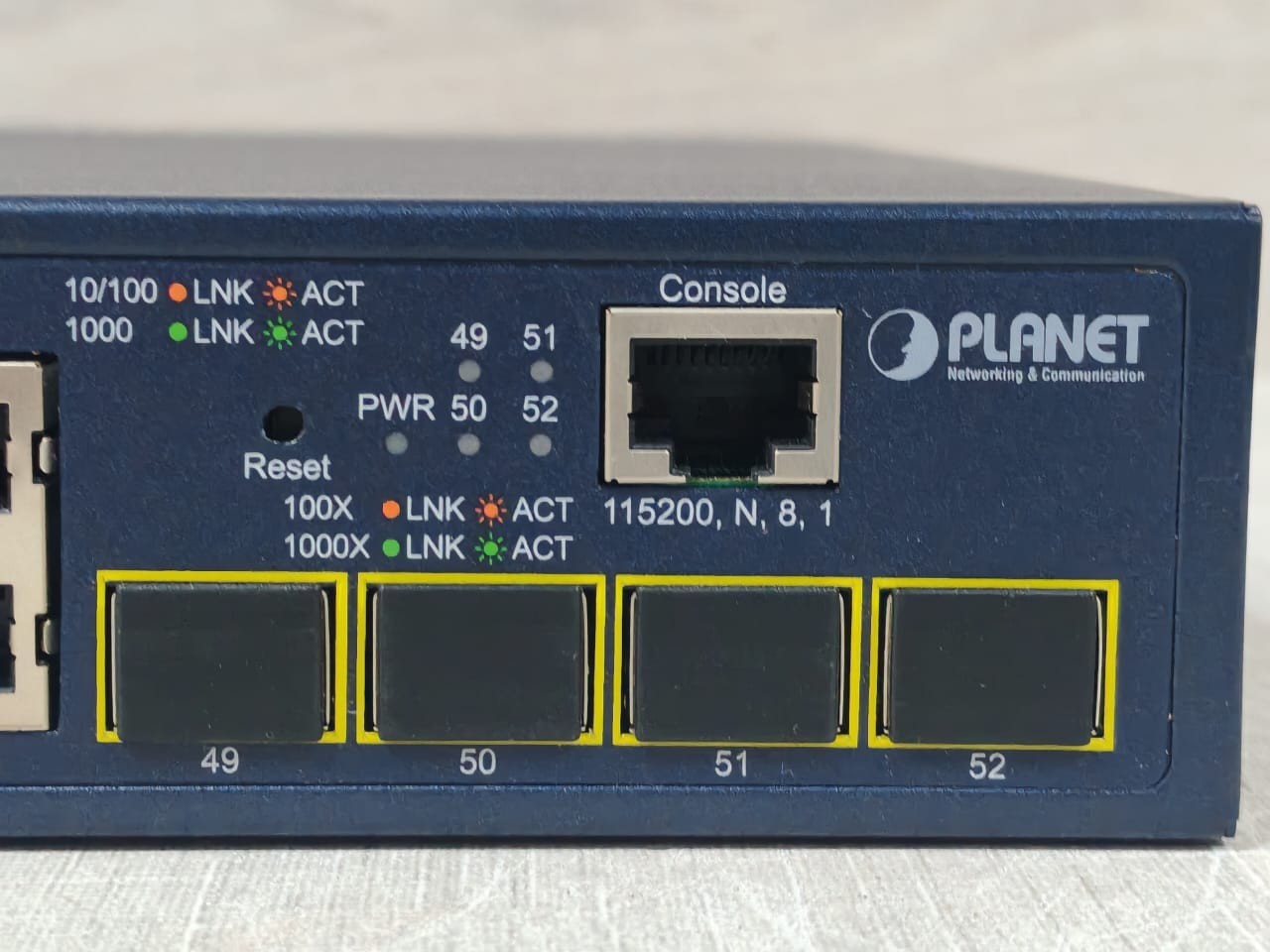 UNKNOWN PORT-10 PLANET GS-4210-48T4S(V2) 48-Port 10/100/1000T+4-Port 100/1000X SFP Switched 4