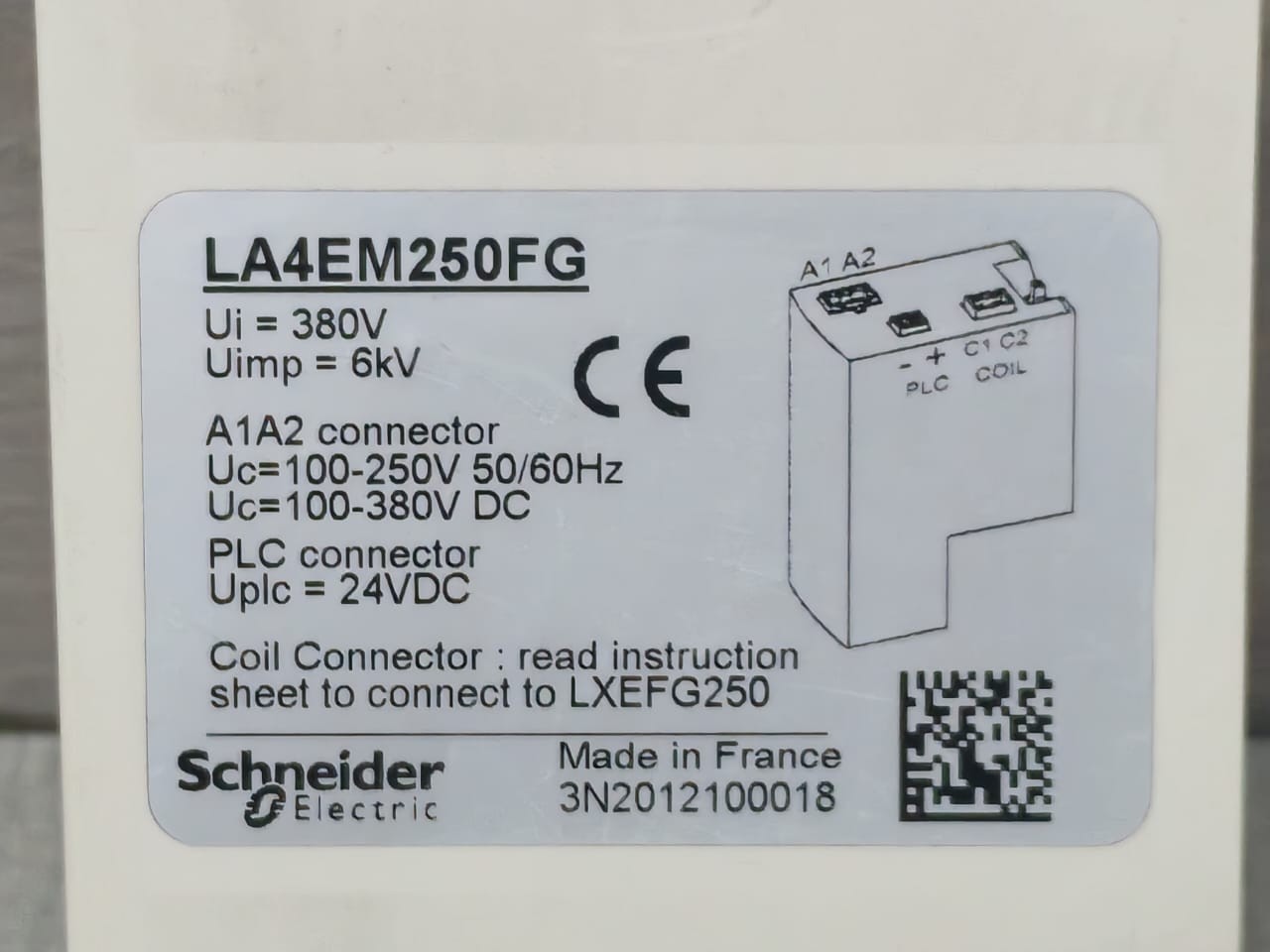 Schneider Electric SCHNEIDER ELECTRIC LA4EM250FG Schneider Electric LA4EM250FG Electronic Control Module 100-250V 50/60Hz 2