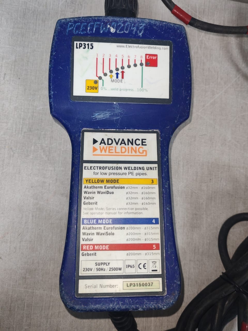 Electrofusion Welding LP315 Electrofusion Welding Unit LP315 Advance Welding 3
