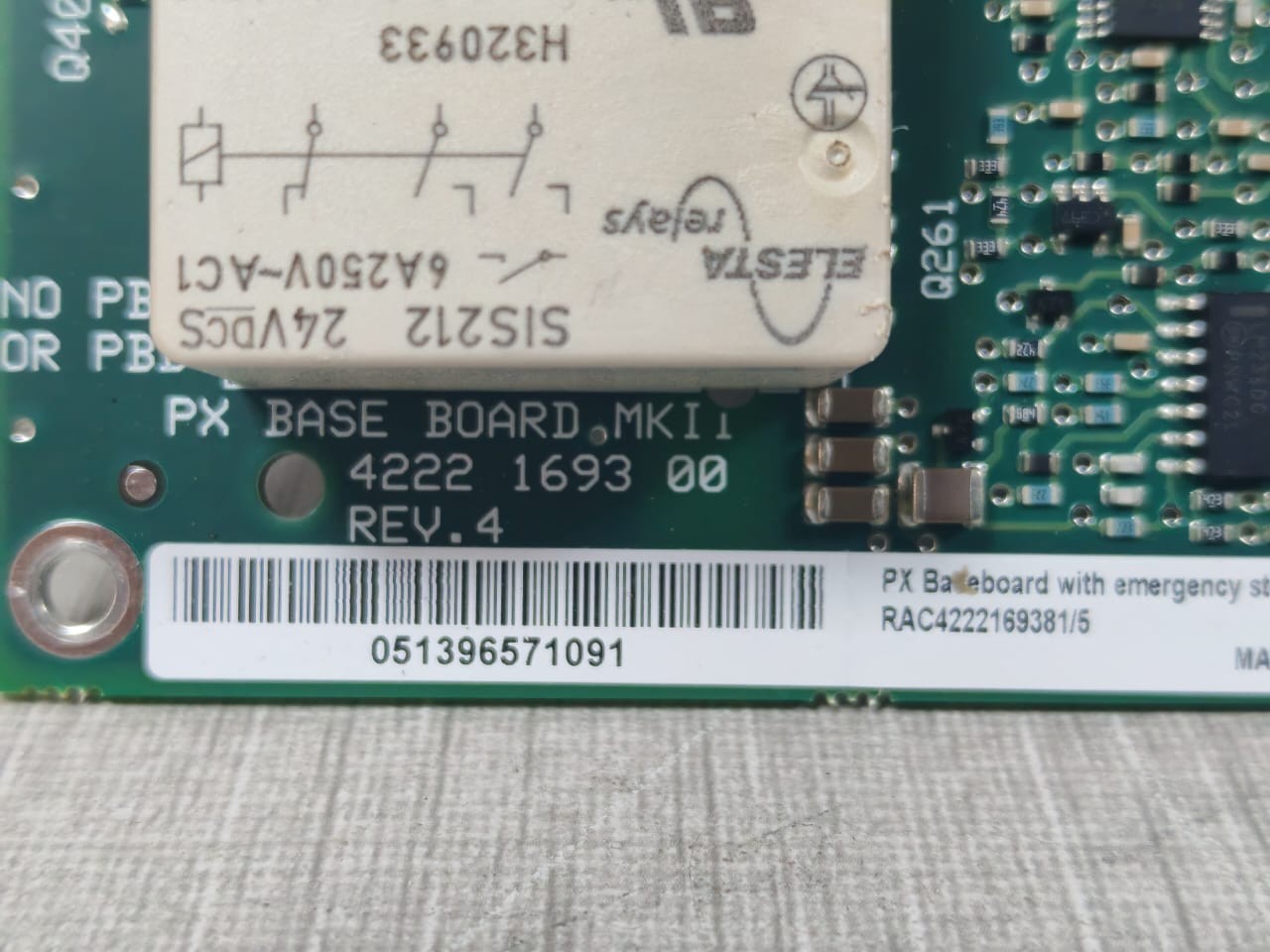 MKII 422169300 REV.4 MKII 422169300 REV.4 PX BASE BOARD FROM INTERTEK 4008002 4