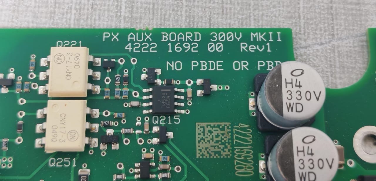 4222139900 REV.7 WITH PH9ED3212PHG REV.A MKII 4222169200 REV.1 PX AUX BOARD 300V FROM INTERTEK 4008002 4