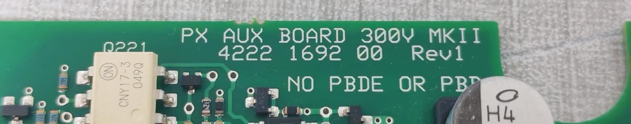 4222139900 REV.7 WITH PH9ED3212PHG REV.A MKII 4222169200 REV.1 PX AUX BOARD 300V FROM INTERTEK 4008002 5