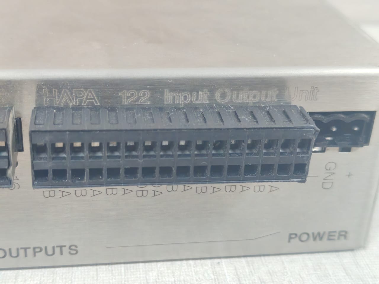 HAPA HAPA-122 HAPA 122/ H-122 100-22-01-009 INPUT OUPUT UNIT 3