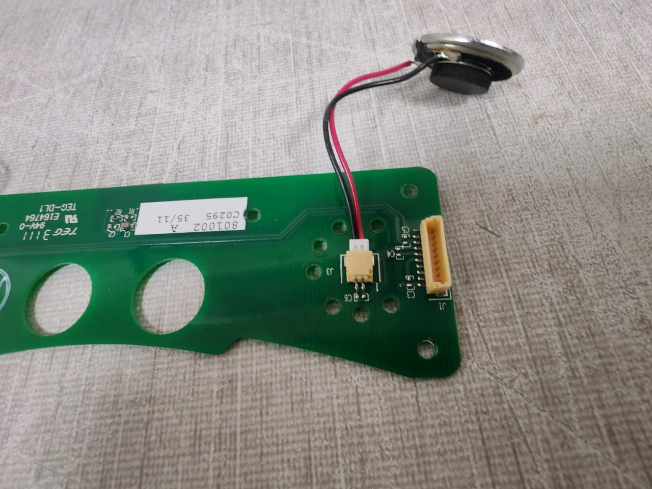 Crossmatch Technologies C0295 801002 A C0295 PCB FROM CROSSMATCH TECHNOLOGIES SEEK II CONTROLLER 5