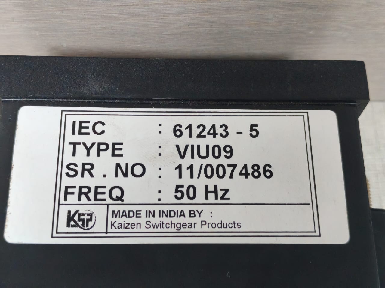 KAIZEN SWITCHGEAR PRODUCTS VIU09 KAIZEN SWITCHGEAR PRODUCTS VIU09 VOLTAGE INDICATOR / CONTROL UNIT 7