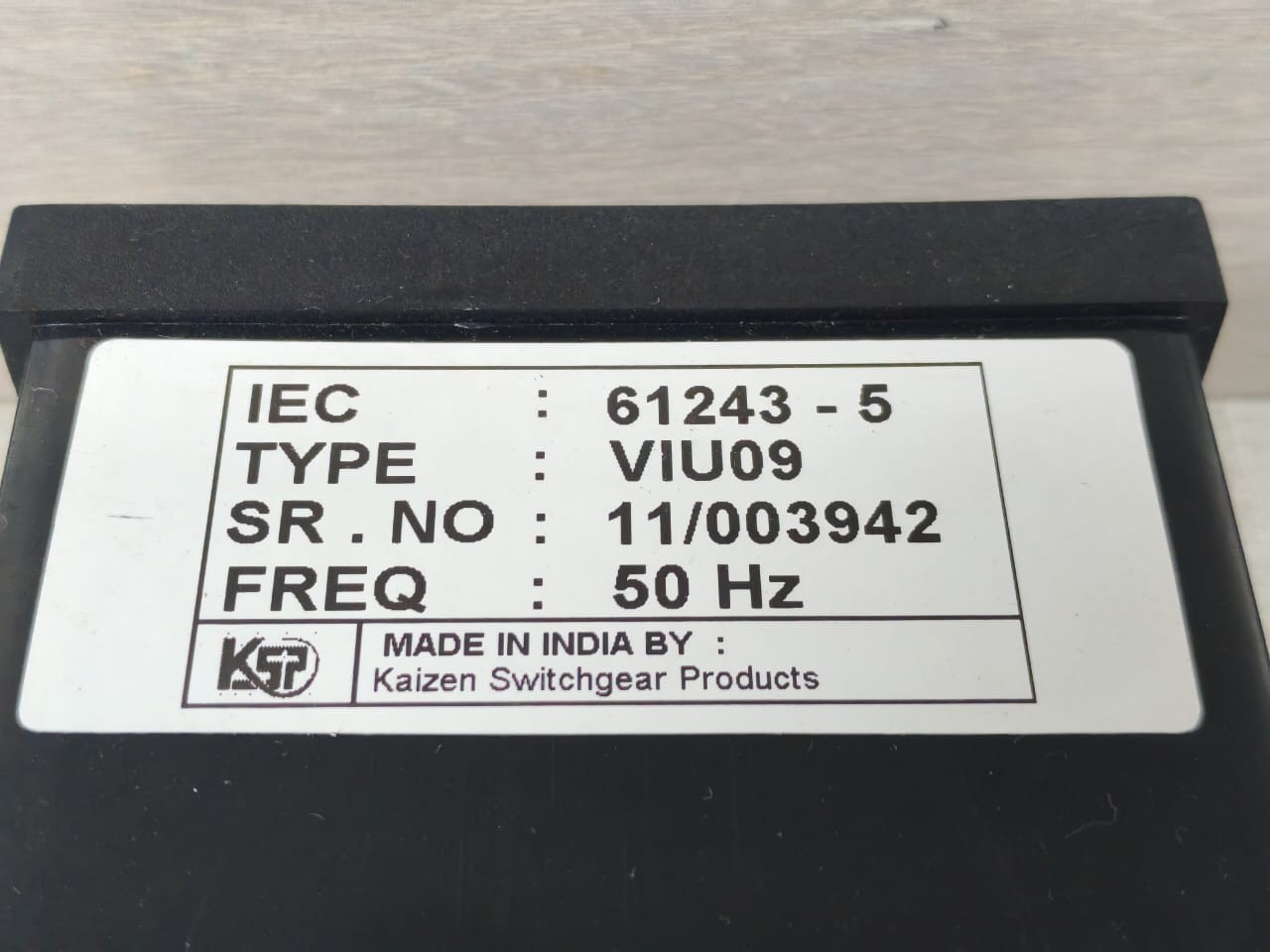 KAIZEN SWITCHGEAR PRODUCTS VIU09 KAIZEN SWITCHGEAR PRODUCTS VIU09 VOLTAGE INDICATOR / CONTROL UNIT 6