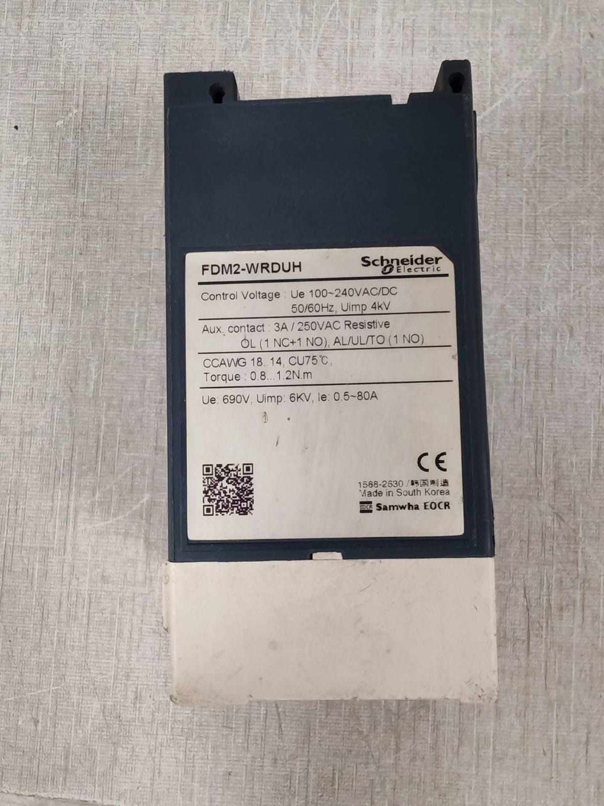 Schneider Electric FDM2-WRDUH Schneider Electric FDM2-WRDUH Motor Protection Relay 10