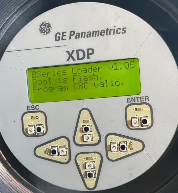GE Panametrics XDP 703-1342 / 710-1342 REV B Screen Display