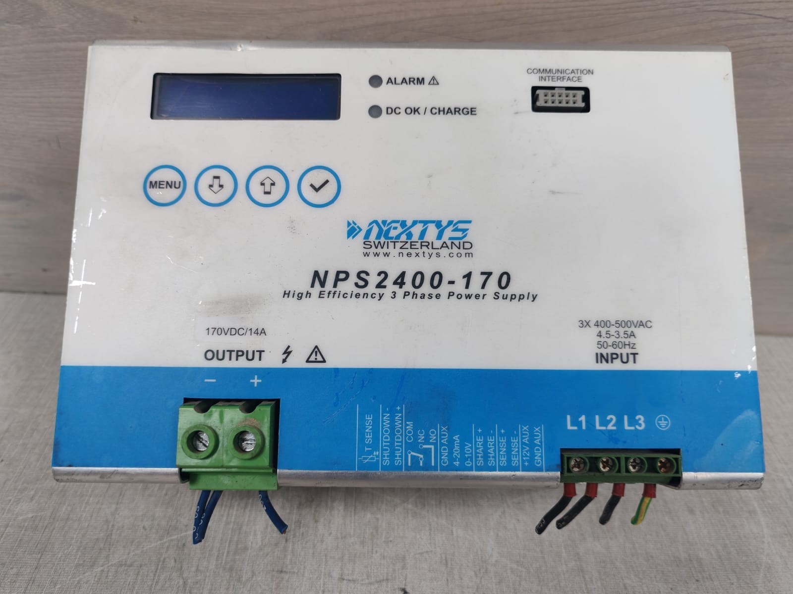 NEXTYS NPS2400 / NPS2400-170 High Efficiency 3 Phase Power Supply