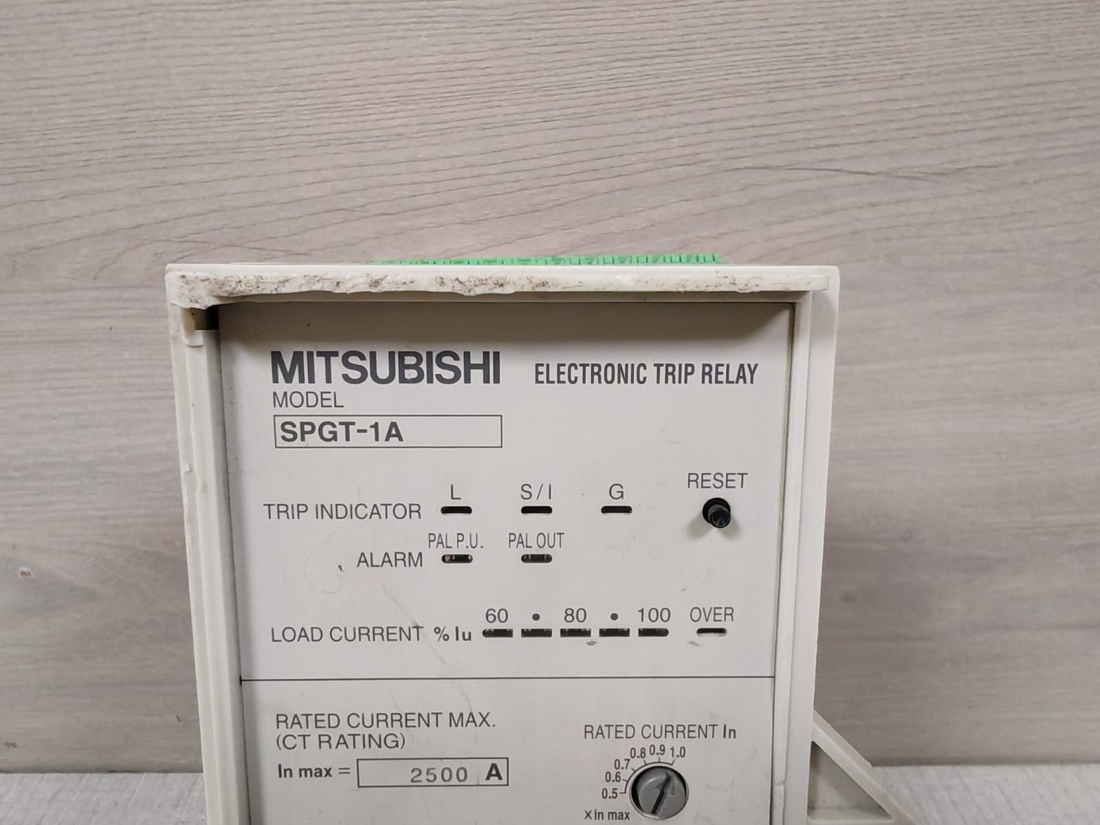 Mitsubishi SPGT-1A MITSUBISHI SPGT-1A ELECTRONIC TRIP RELAY 2500A 2