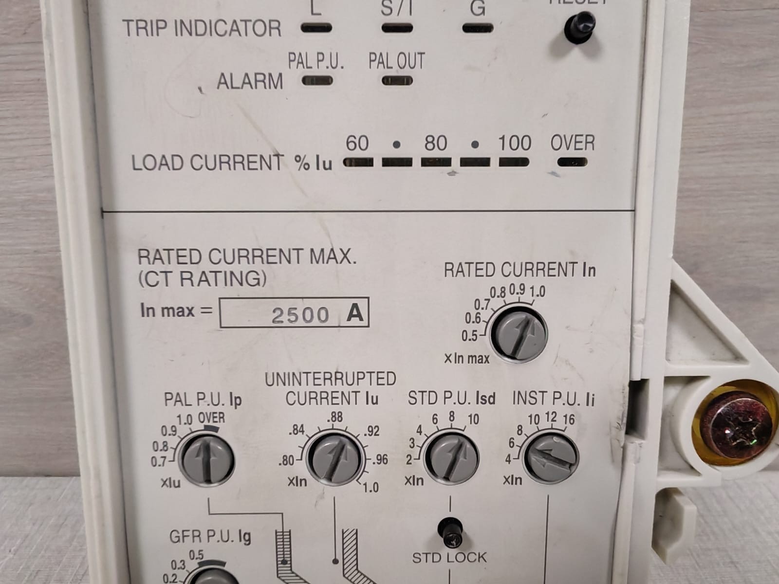 Mitsubishi SPGT-1A MITSUBISHI SPGT-1A ELECTRONIC TRIP RELAY 2500A 3
