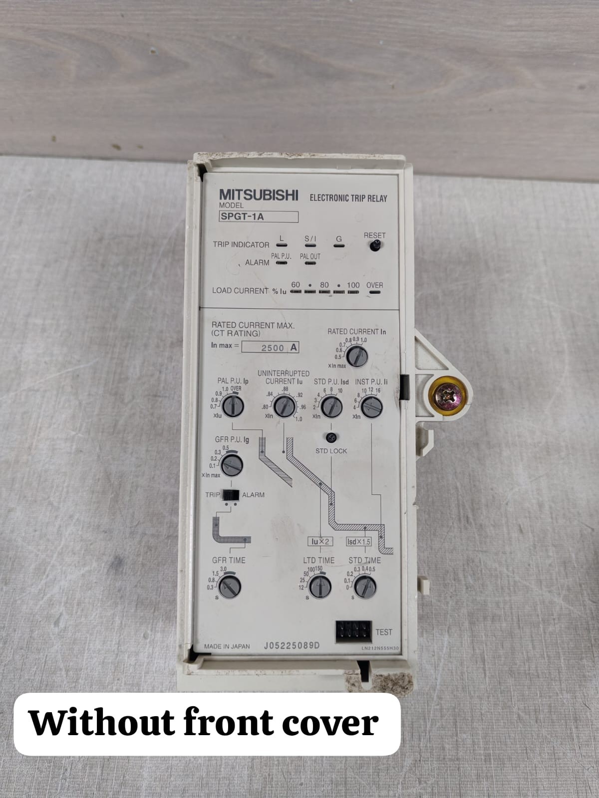 Mitsubishi SPGT-1A MITSUBISHI SPGT-1A ELECTRONIC TRIP RELAY 2500A 7