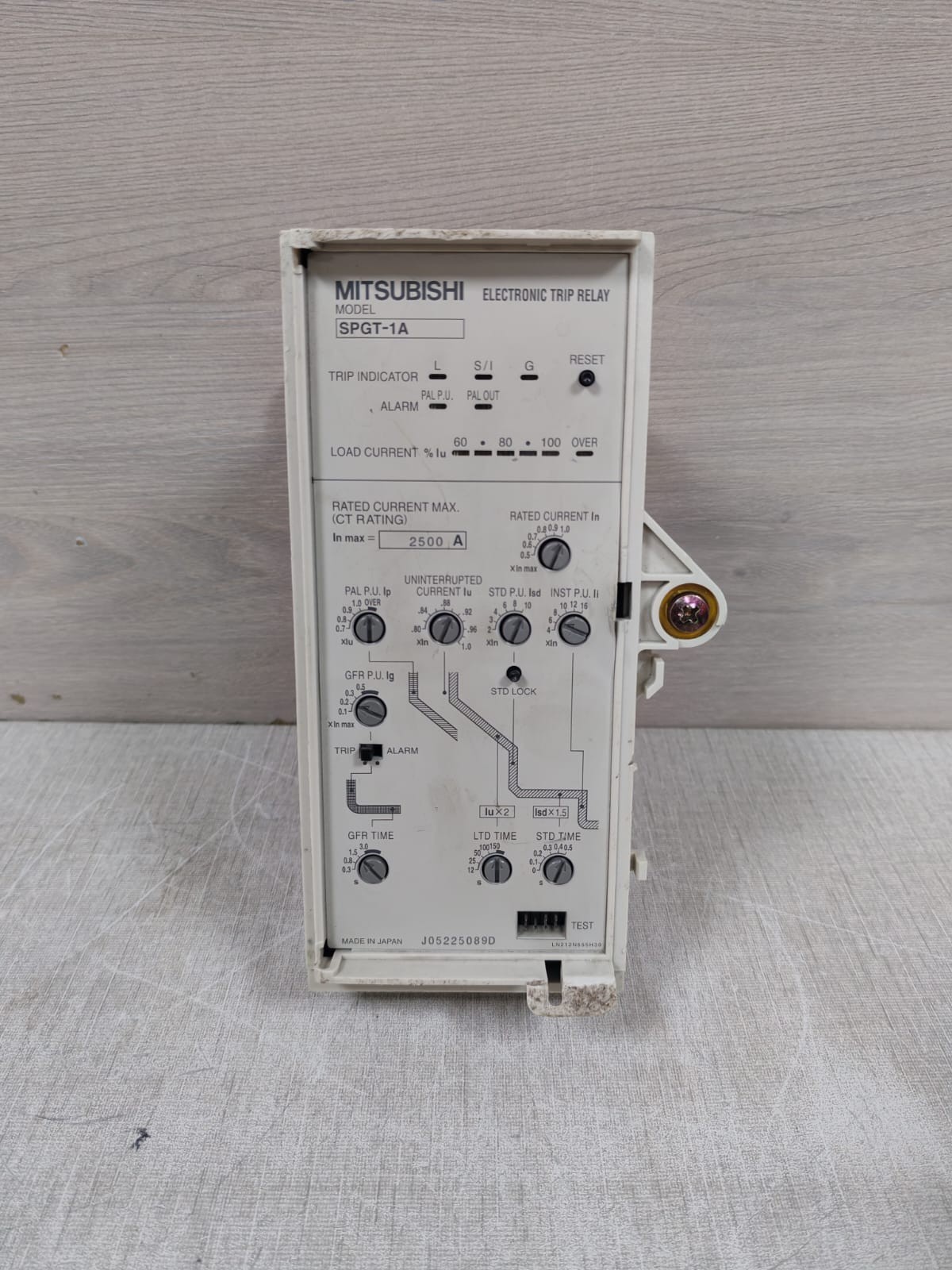 MITSUBISHI SPGT-1A ELECTRONIC TRIP RELAY 2500A