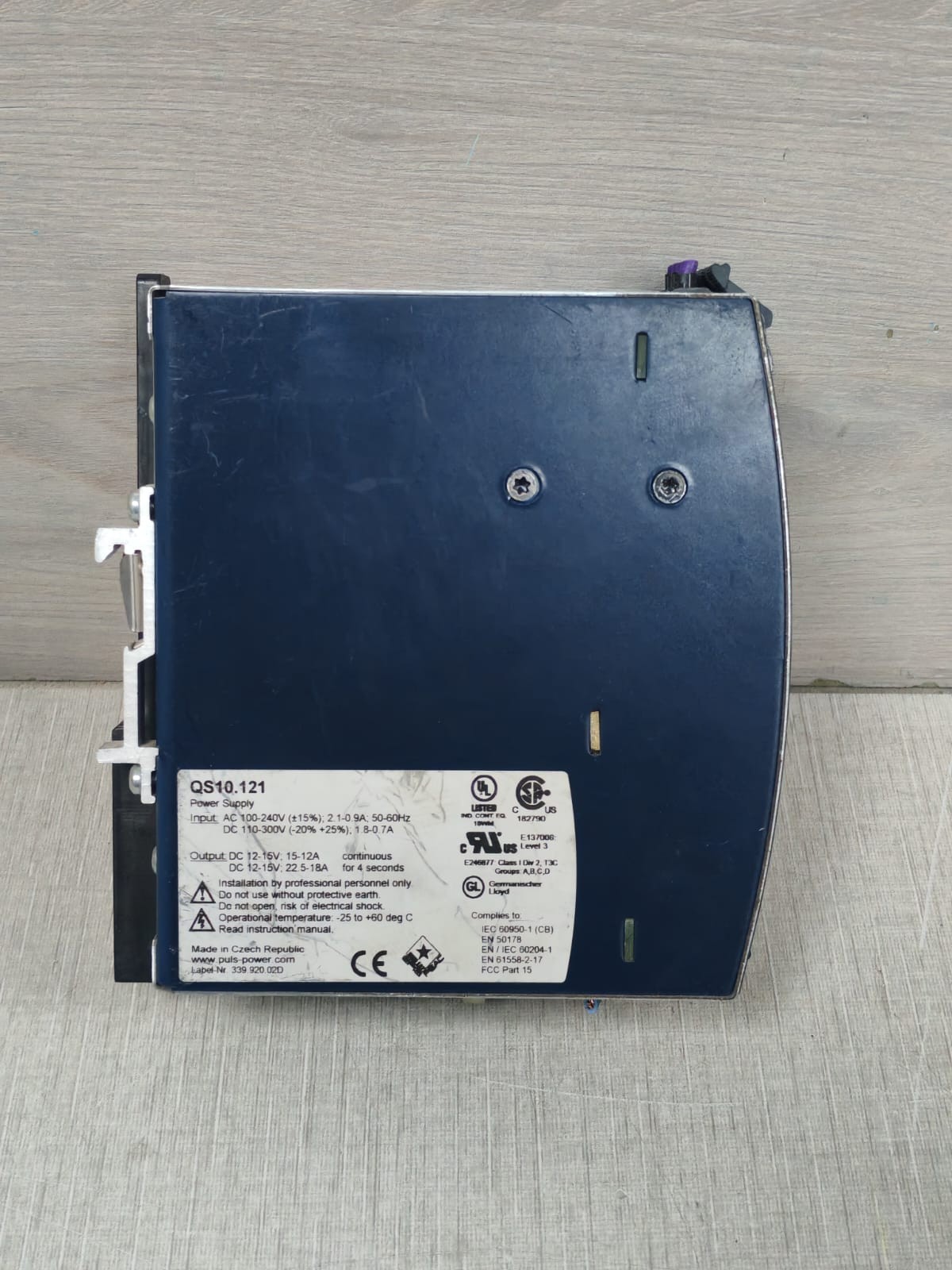 PULS QS10 / QS10.121 PULS QS10 / QS10.121 DIMENSION POWER SUPPLY 100-240V 7