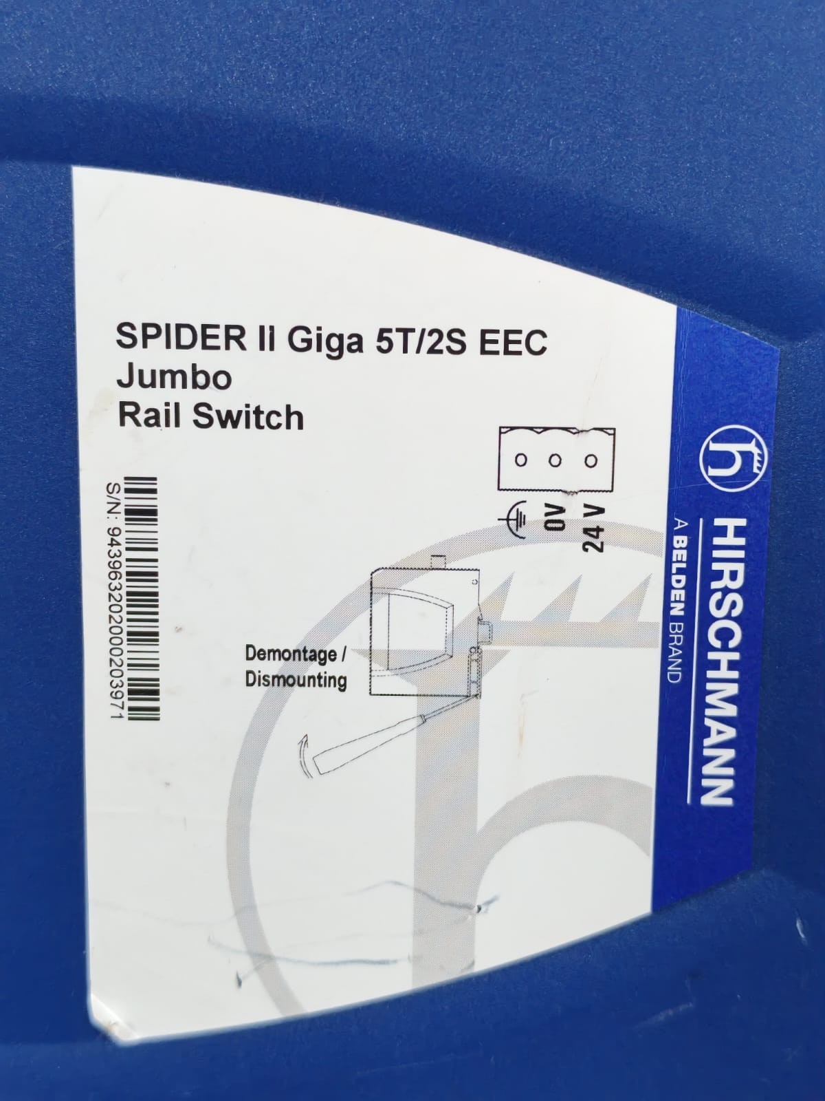 HIRSCHMANN SPIDER II GIGA 5T/2S EEC HIRSCHMANN SPIDER II GIGA 5T/2S EEC JUMBO RAILSWITCH 7