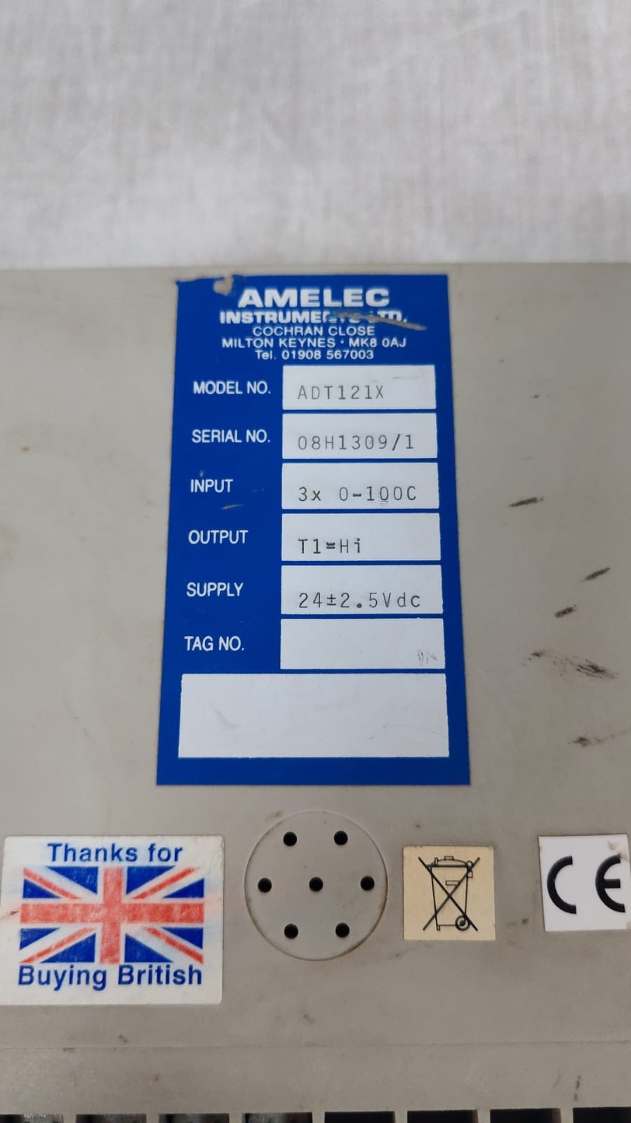 AMELEC ADT121X AMELEC ADT121X TRIP AMPLIFIER 7