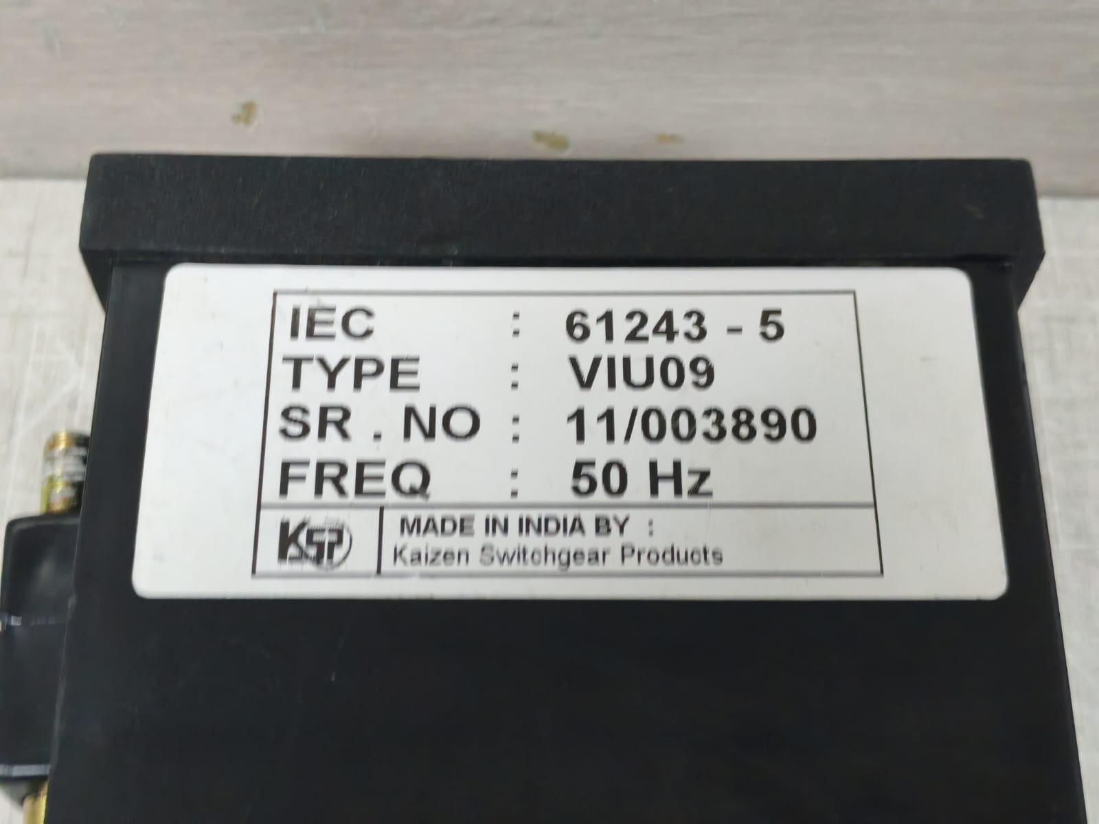 KAIZEN SWITCHGEAR PRODUCTS VIU09 KAIZEN SWITCHGEAR PRODUCTS VIU09 VOLTAGE INDICATOR /CONTROL UNIT 5