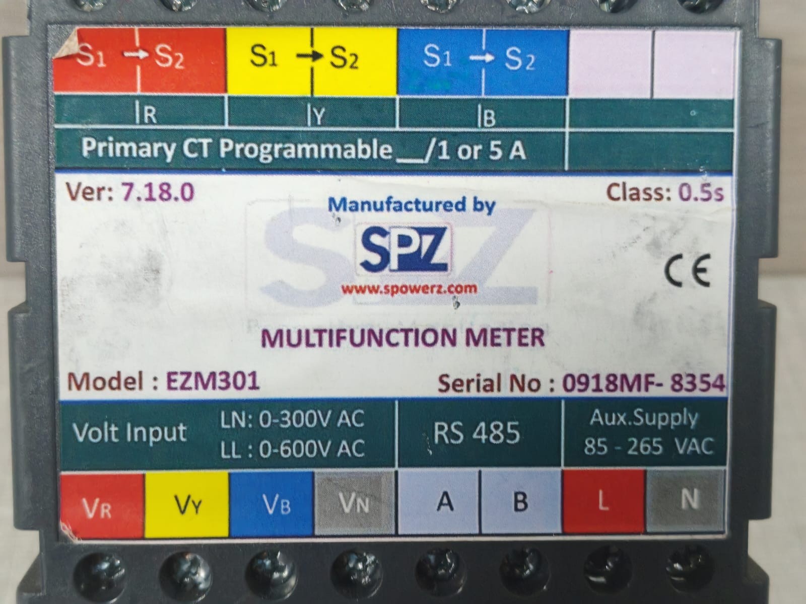 SPZ EZM301 VER.7.18.0 SPZ EZM301 VER.7.18.0 MULTIFUNCTION METER -TRIED & TESTED 10