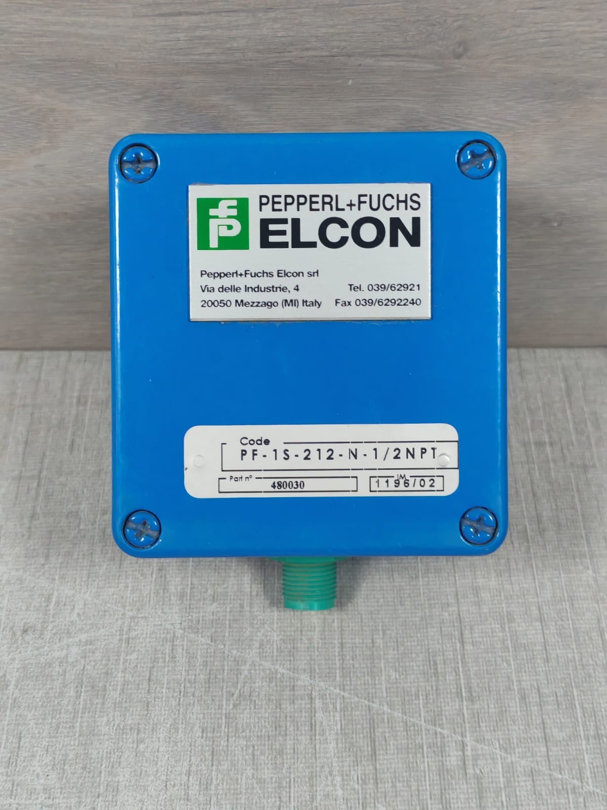 PEPPERL+FUCHS 480030 Pepperl+fuchs Elcon PF 1S 212 N 1/2 NPT 480030 2