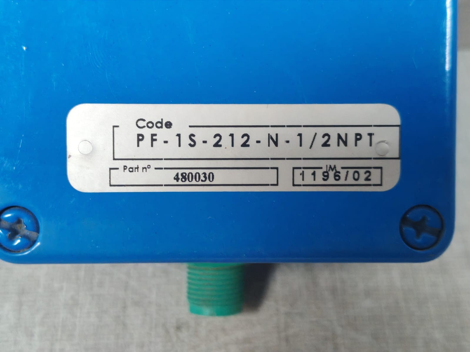 PEPPERL+FUCHS 480030 Pepperl+fuchs Elcon PF 1S 212 N 1/2 NPT 480030 4