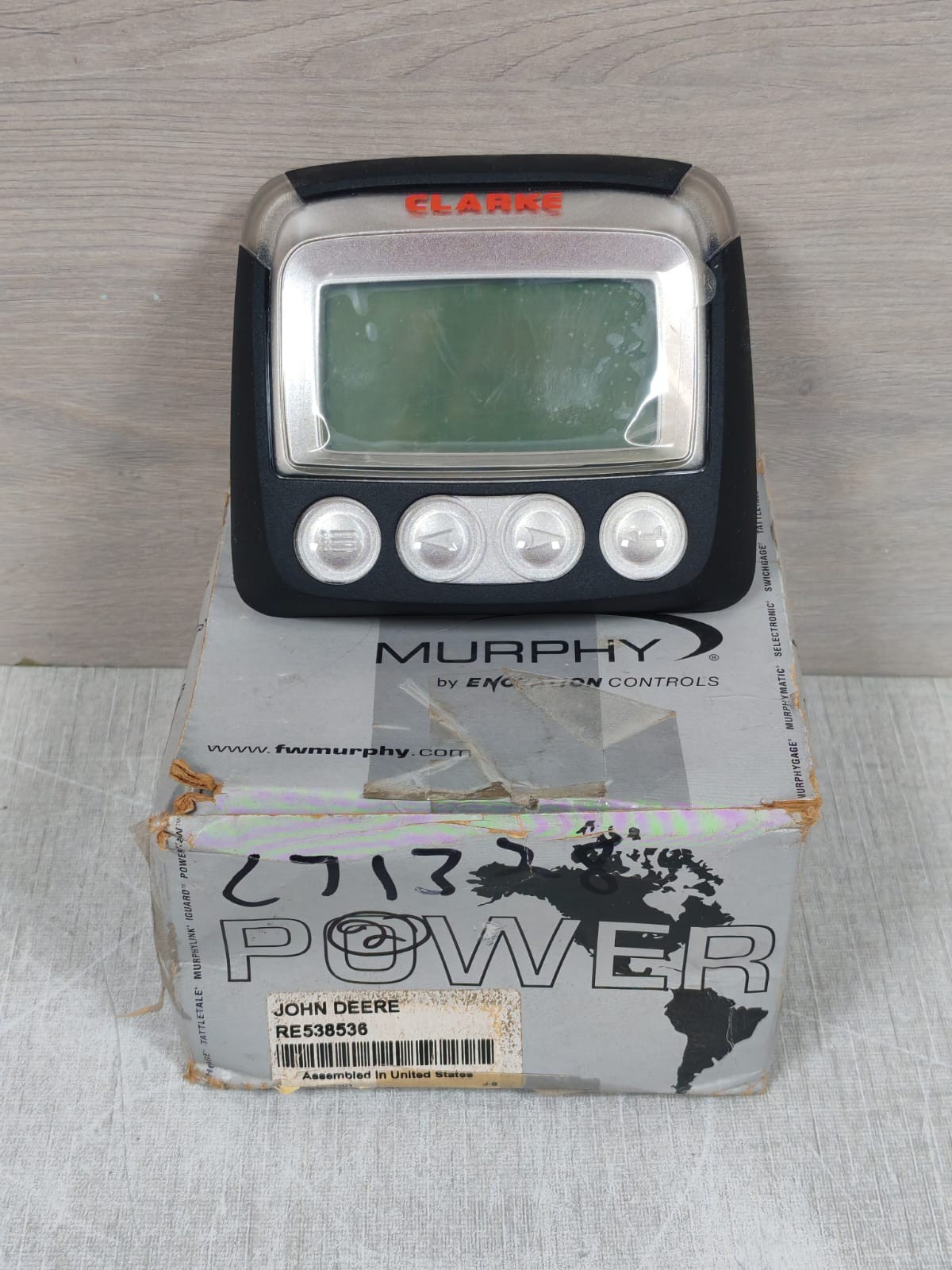 Powerview Murphy Clarke PV101 A JDF P/N:7835201 RE538536 Display Meter