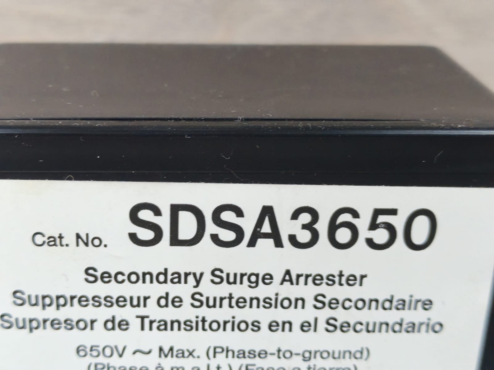 Square D SDSA3650 Square D SDSA3650 Secondary Surge Arrester 3