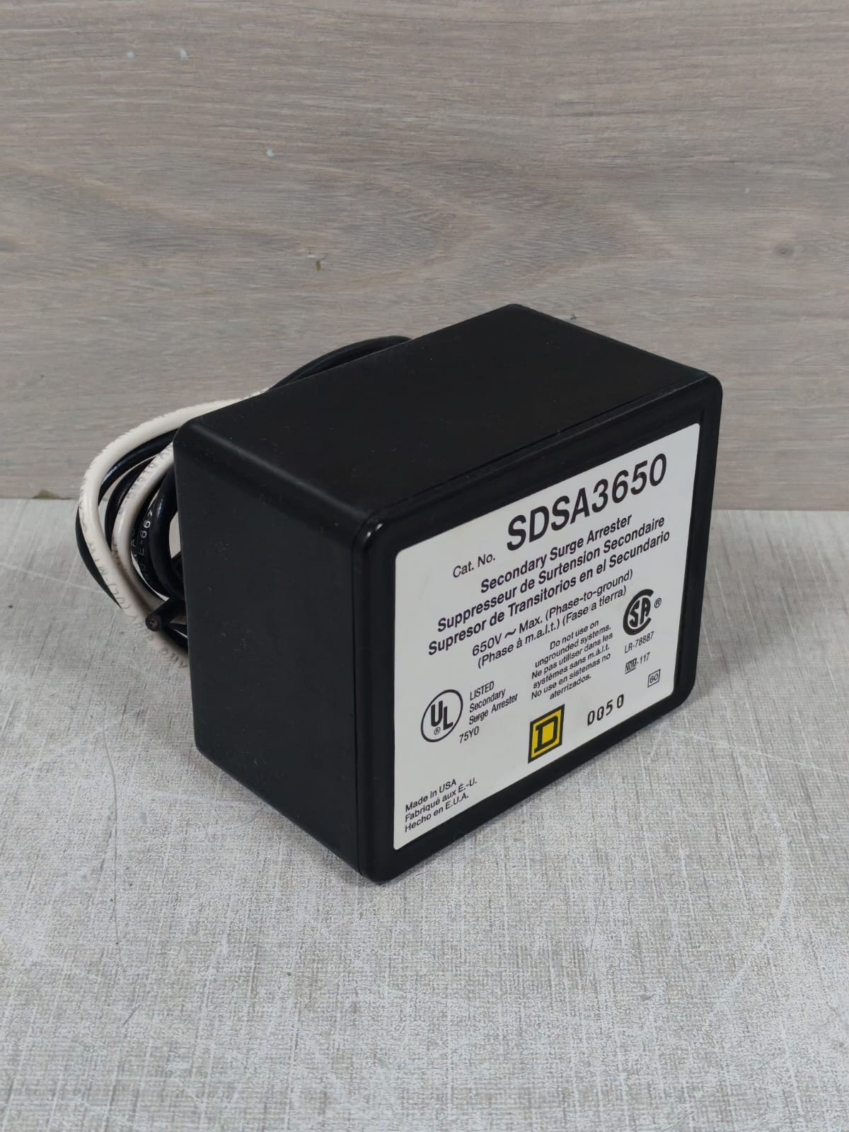 Square D SDSA3650 Square D SDSA3650 Secondary Surge Arrester 4