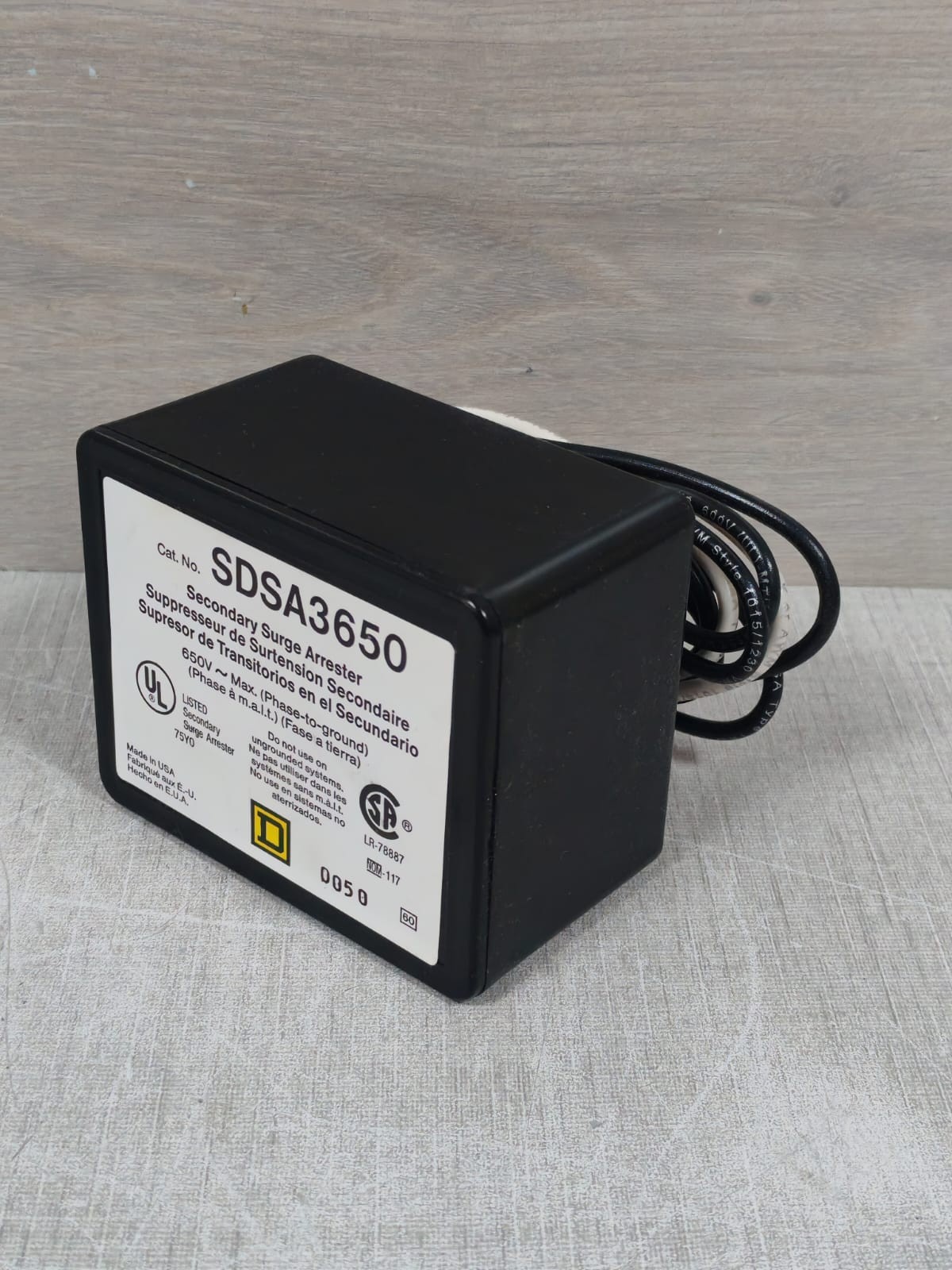 Square D SDSA3650 Square D SDSA3650 Secondary Surge Arrester 5
