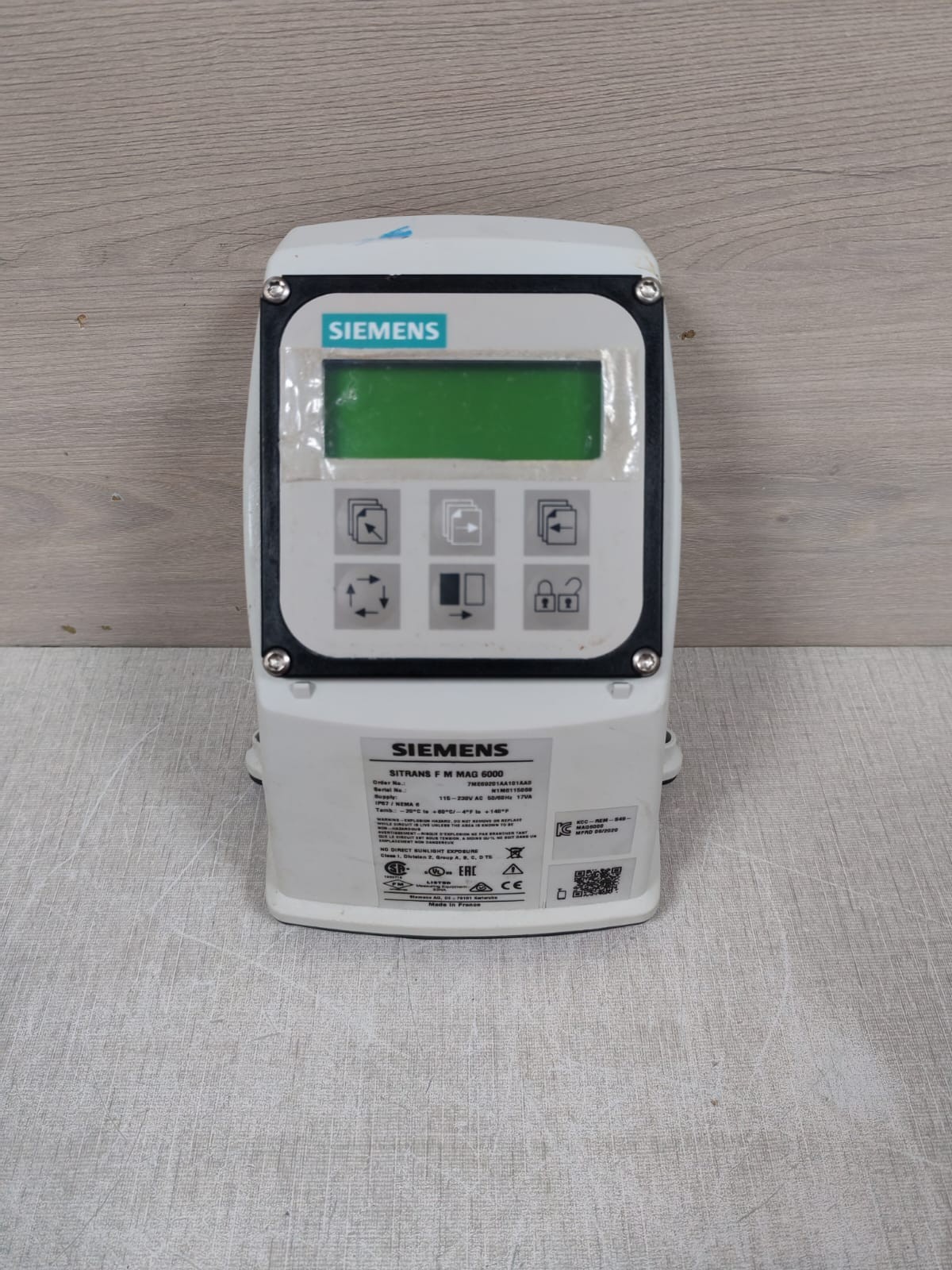 Siemens 7ME69201AA101AA0 SIEMENS SITRANS F M MAG 6000 7ME69201AA101AA0 FLOW METER 6