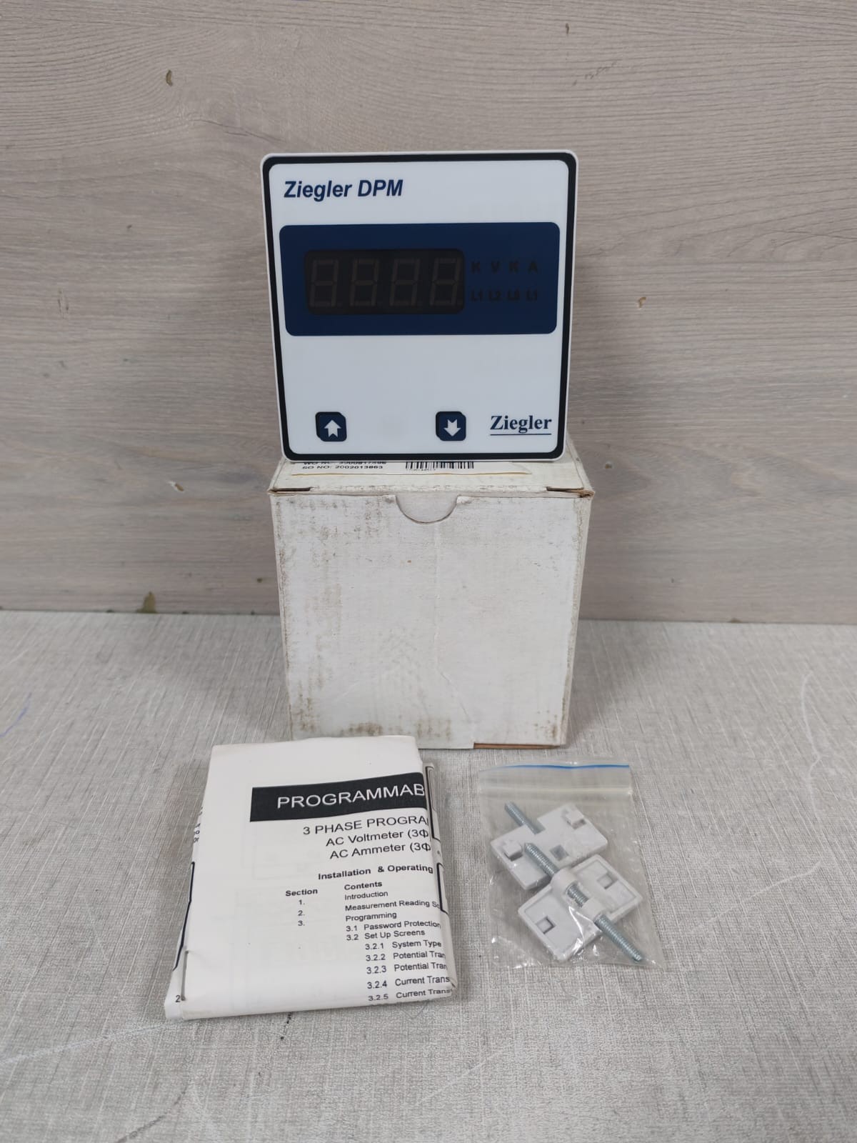 ZIEGLER DPM / DPM-PGD3A DIGITAL AC AMMETER 40-300V