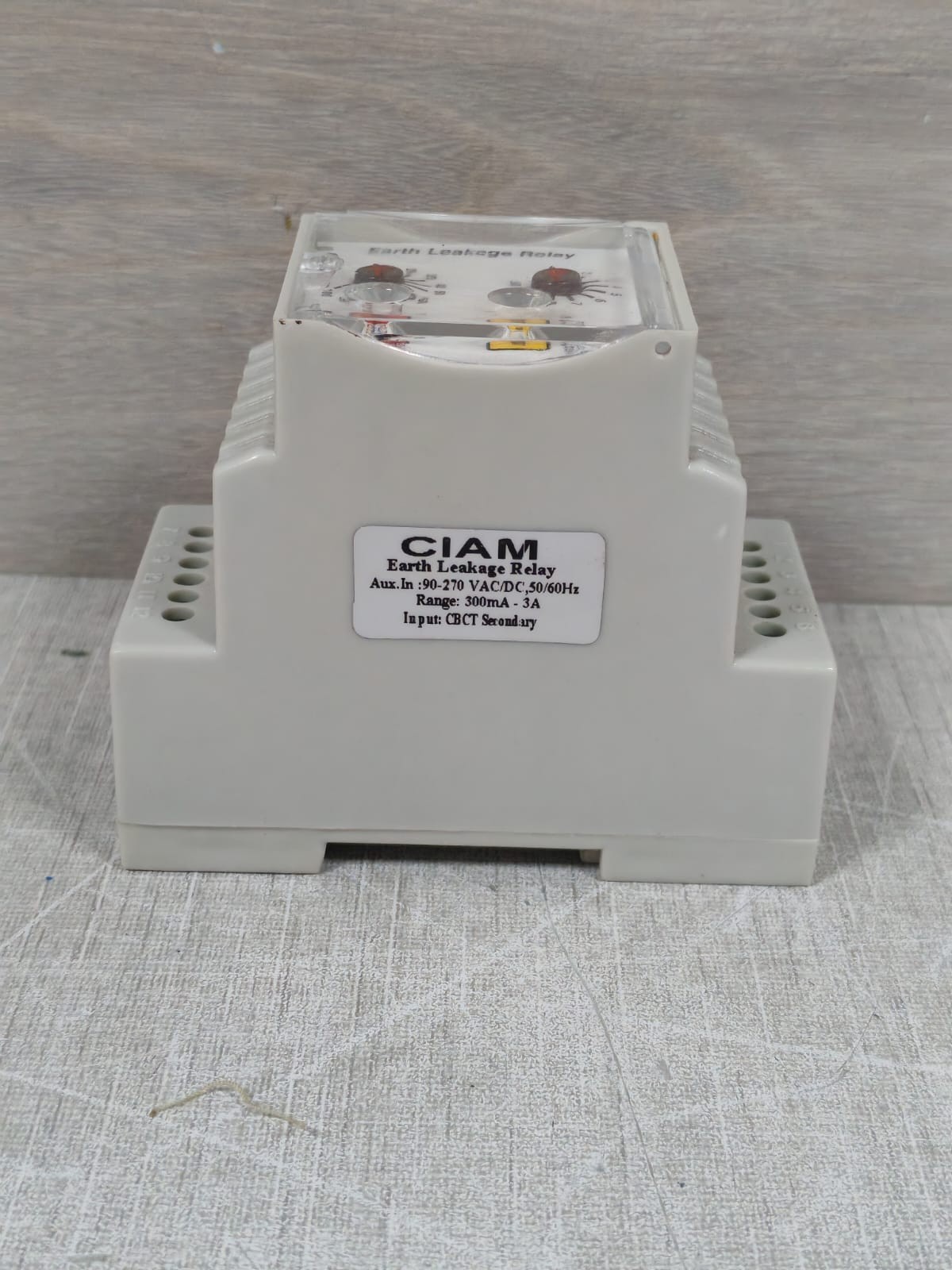 CIAM CIAM CIAM EARTH LEAKAGE RELAY 90-270VAC 6