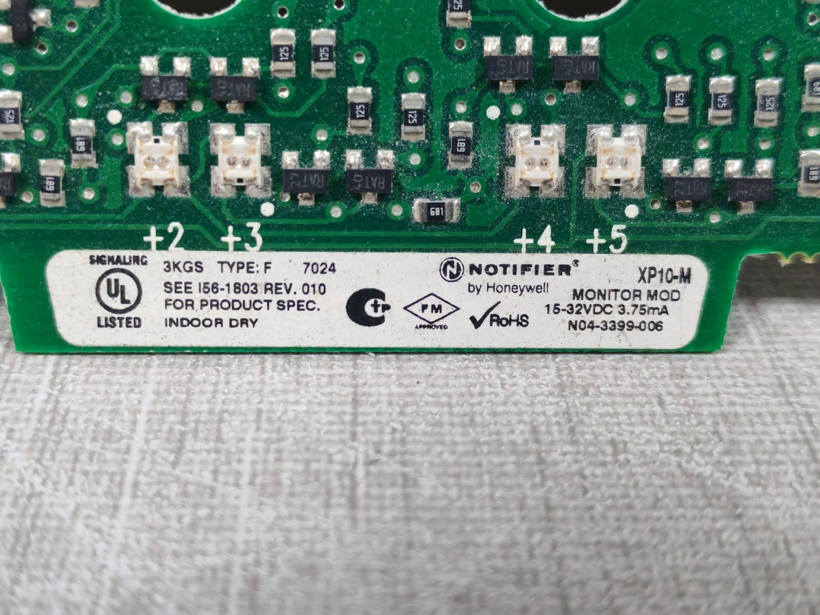 NOTIFIER BY HONEYWELL XP10-M REV.010 NOTIFIER BY HONEYWELL XP10-M REV.010 INPUT MONITOR MODULE 6