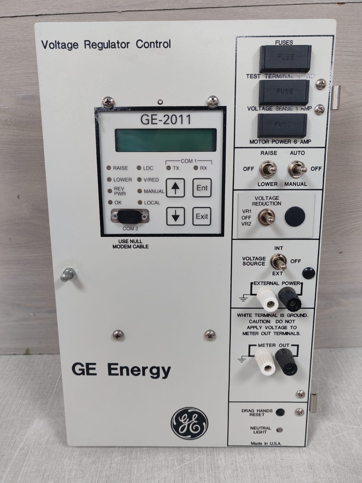 General Electric GE-2011/ GE-2011B-6NL Voltage Regulator Control