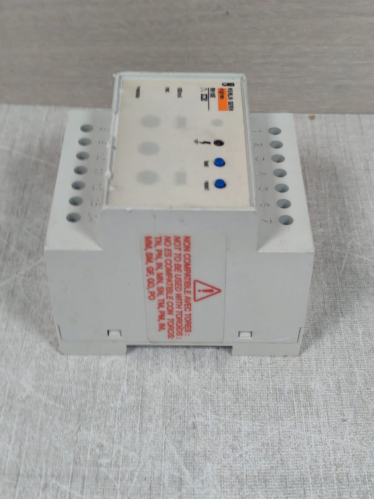 Schneider Electric RH10E MERLIN GERIN RH10E VIGIREX DIFFERENTIAL CURRENT RELAY 6