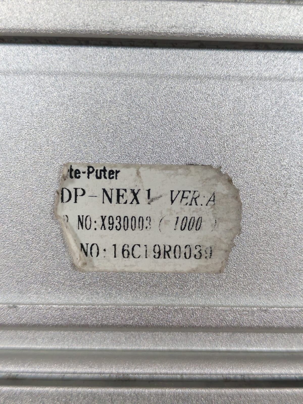 LITE-PUTER DP-NEX1 VER.A LITE-PUTER DP-NEX1 VER.A NEX CENTRAL CONTROLLER 100-240V 9