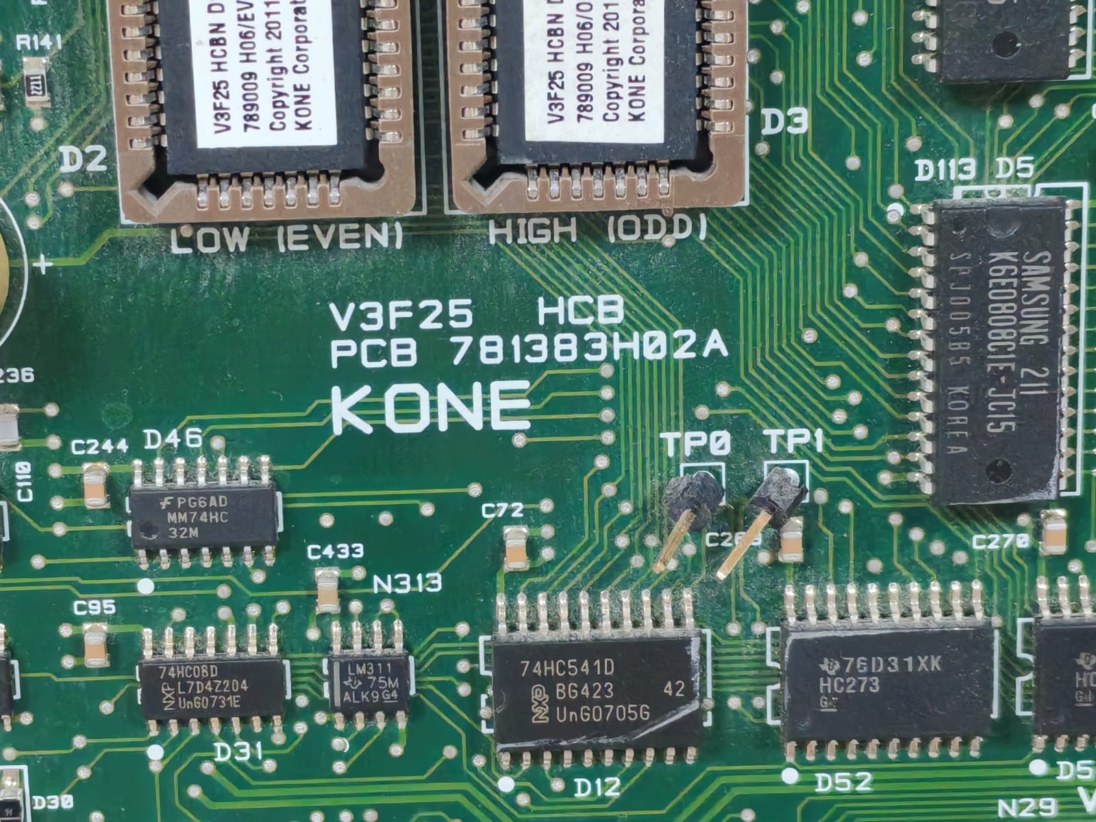 KONE KM781380G01 KONE V3F25 HCB PCB 781383H02A/ KM781380G01 2