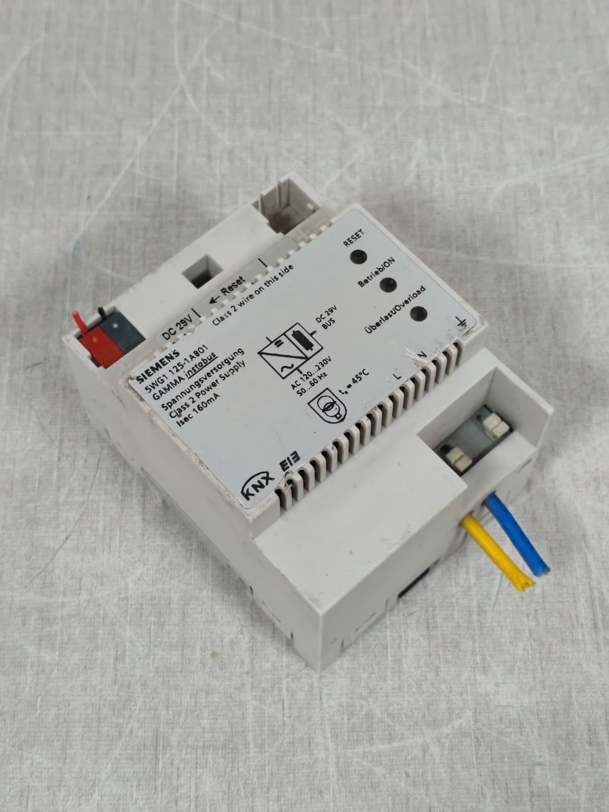 Siemens 5WG1125-1AB22 SIEMENS 5WG1 125-1AB01 GAMMA INSTABUS POWER SUPPLY 160mA 5
