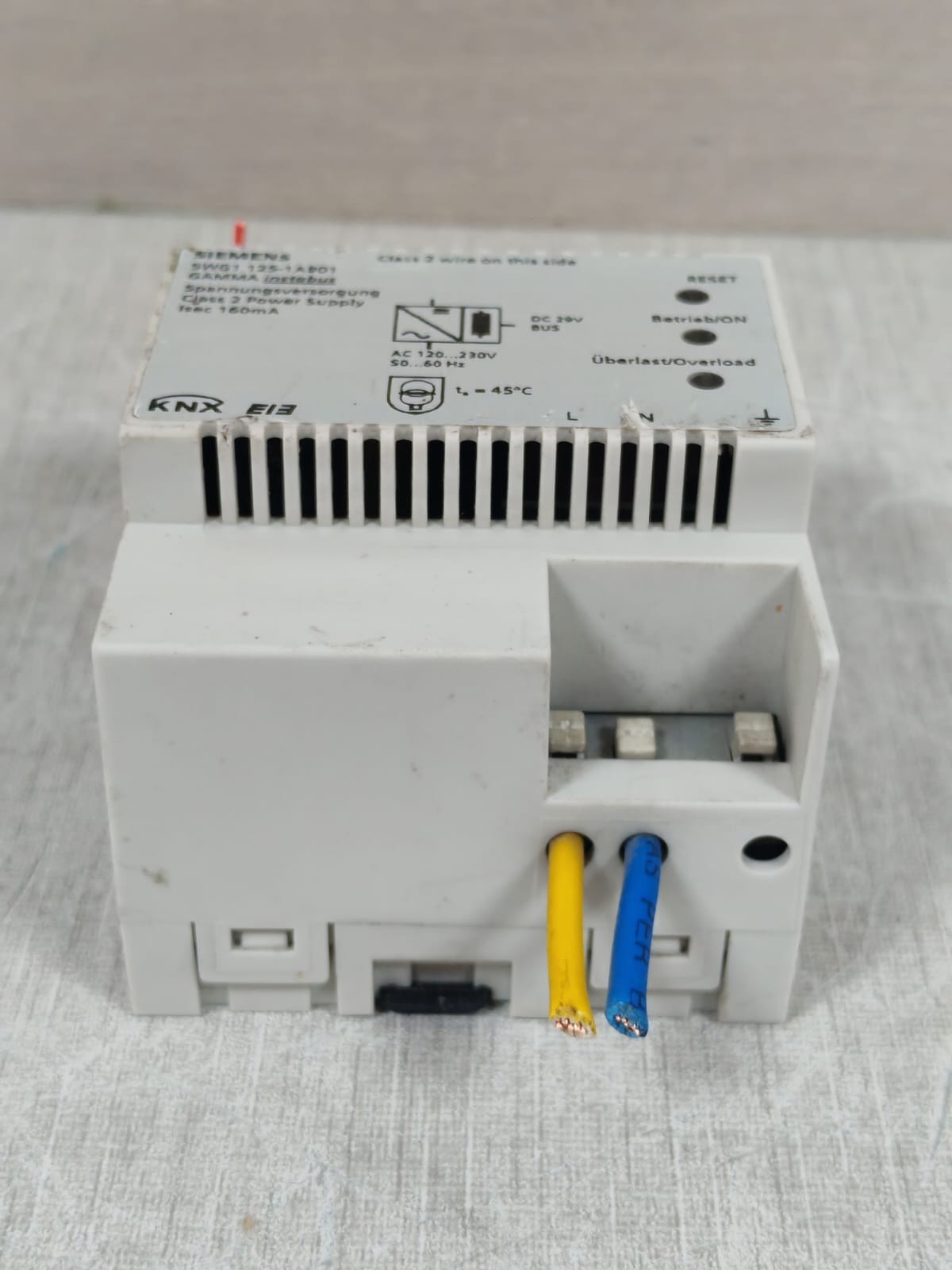 Siemens 5WG1125-1AB22 SIEMENS 5WG1 125-1AB01 GAMMA INSTABUS POWER SUPPLY 160mA 6