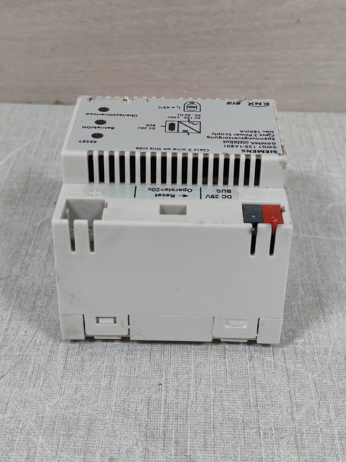 Siemens 5WG1125-1AB22 SIEMENS 5WG1 125-1AB01 GAMMA INSTABUS POWER SUPPLY 160mA 7