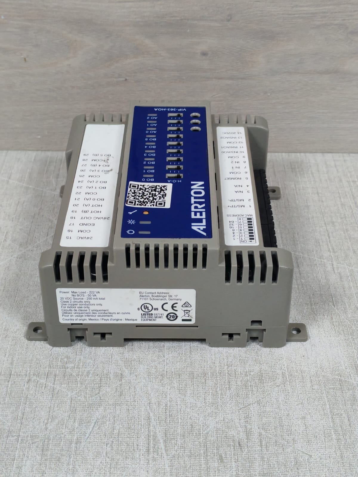 Alerton VIP-363-HOA ALERTON VIP-363-HOA CONTROLLER MODULE 8