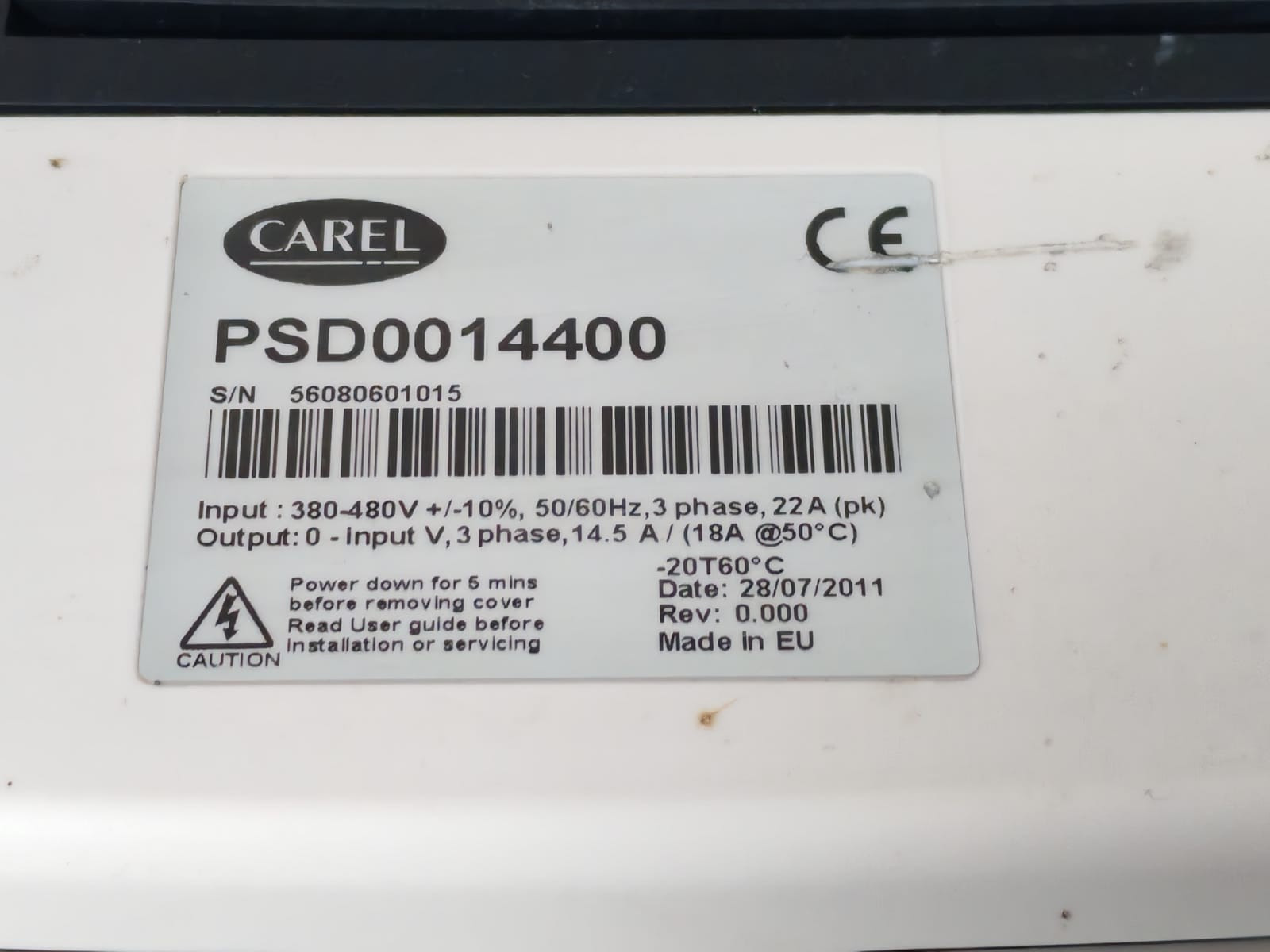 Carel PSD0014400 CAREL PSD0014400 Inverter 380-480V 5