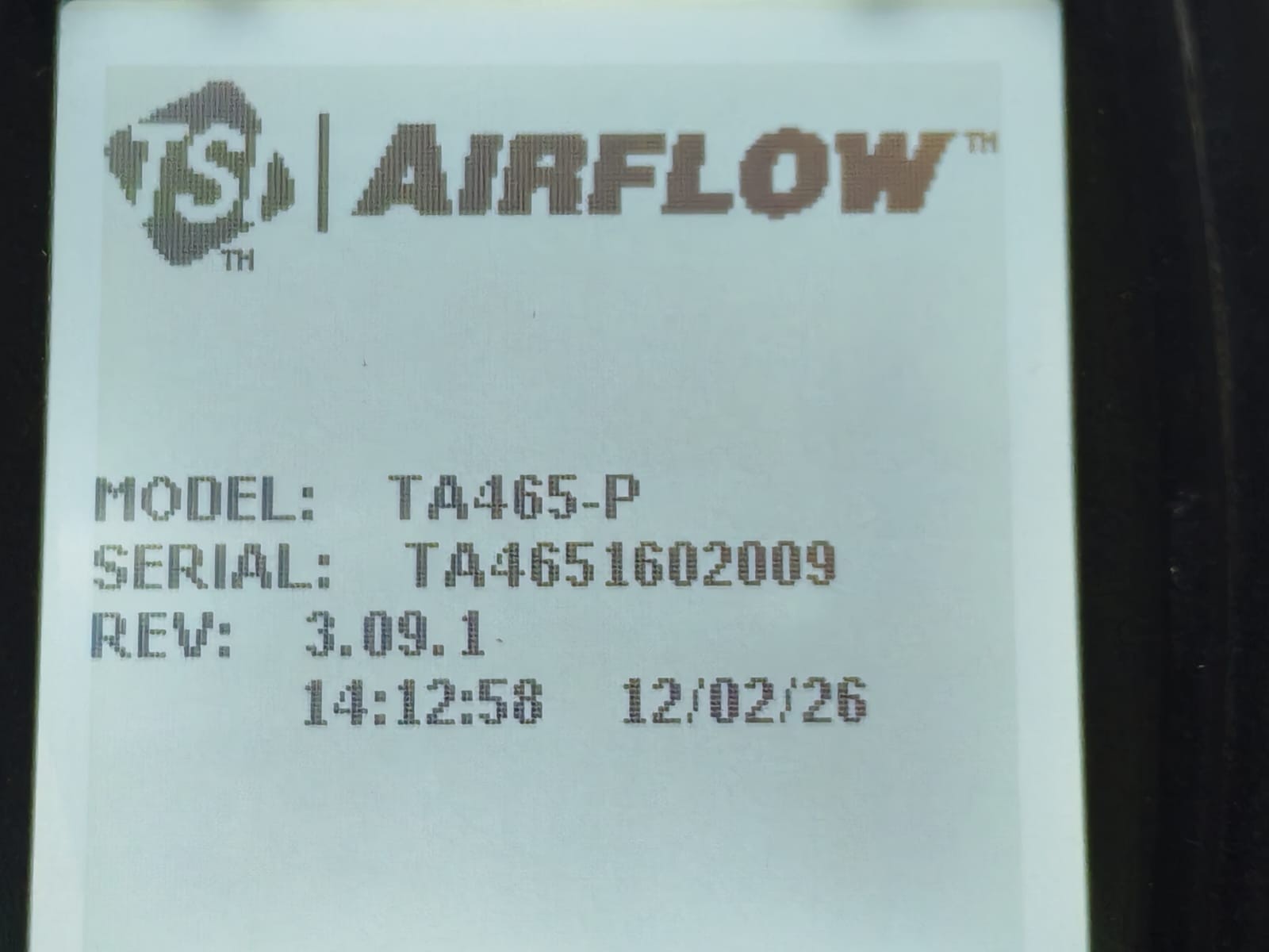 TSI Airflow Instruments TA465-P Multi-Function Ventilation REV 3.09.1