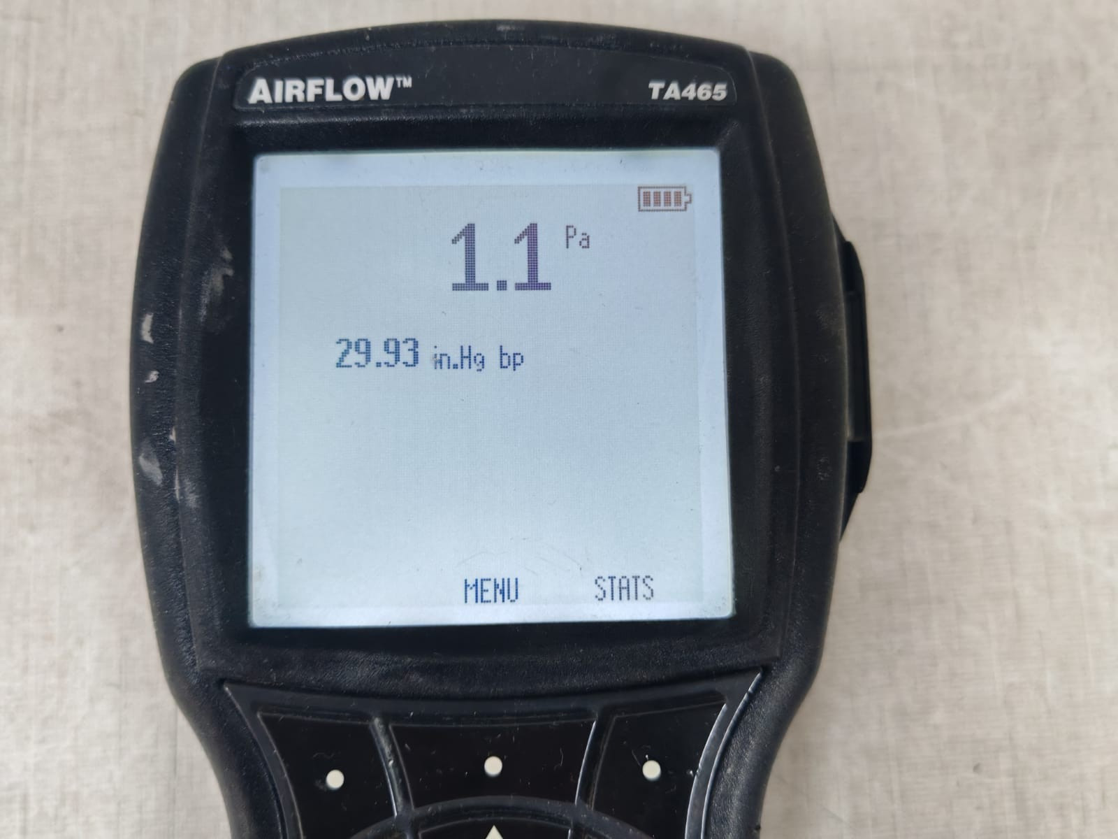 TSI TA465-P TSI Airflow Instruments TA465-P Multi-Function Ventilation-missing battery cover 2