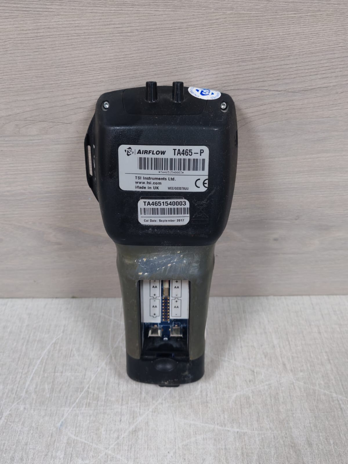 TSI TA465-P TSI Airflow Instruments TA465-P Multi-Function Ventilation-missing battery cover 7