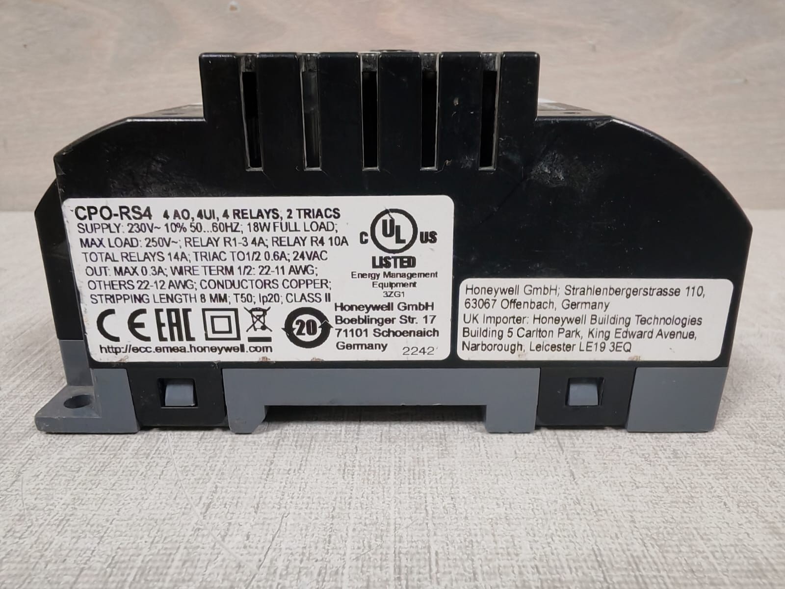 Honeywell HONEYWELL CPO-RS4 HONEYWELL CPO-RS4 4AO 4UI 4 RELAYS 2 TRIACS 4
