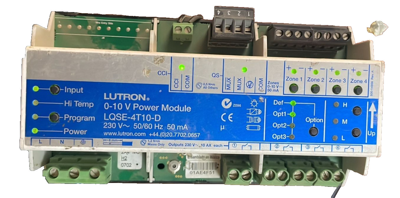 Lutron LQSE-4T10-D LUTRON LQSE-4T10-D 0-10 POWER MODULE 230V 2