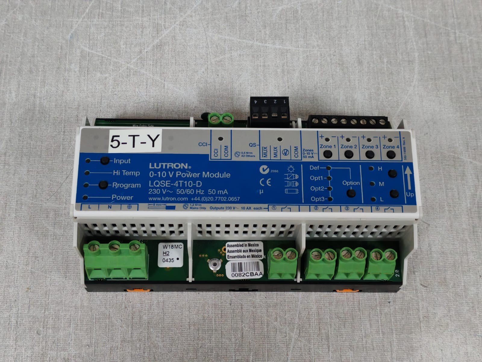 Lutron LQSE-4T10-D LUTRON LQSE-4T10-D 0-10 POWER MODULE 230V 8